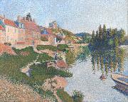 Paul Signac Riverbank,Petit-Andely (mk09) oil painting picture wholesale